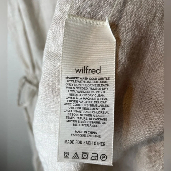 Aritzia Wilfred Decadence Organic Linen Tiered Midi Dress Size 2XS - Picture 10 of 13
